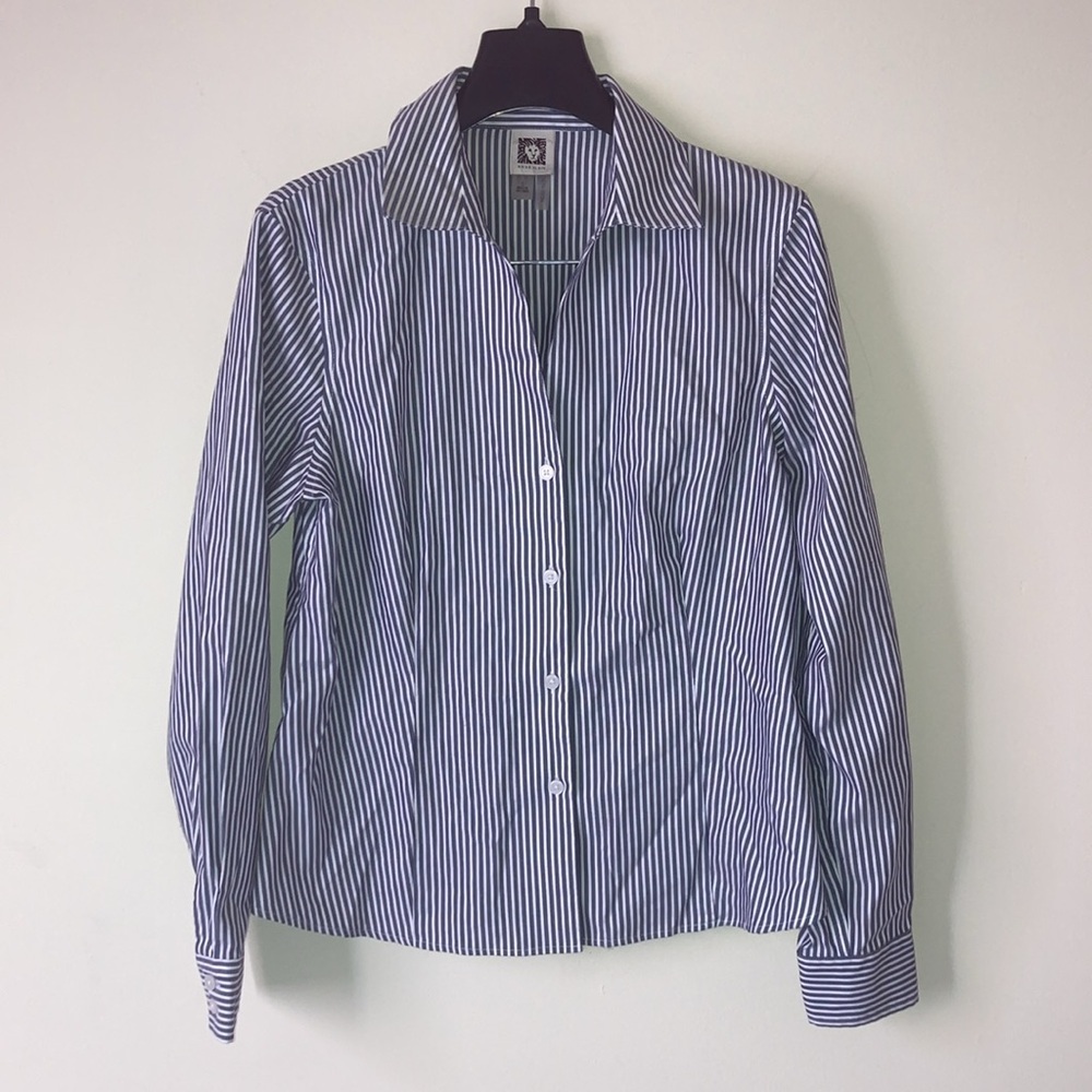 ANNE KLEIN | Long Sleeve Button Down Shirt